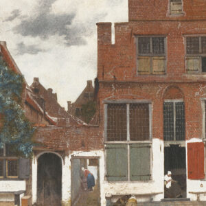 Fotobehang 8012 Painted Memories Houses Delft