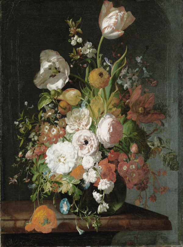 Fotobehang 8036 Painted Memories 2 Flowers in a Glass Vase 3