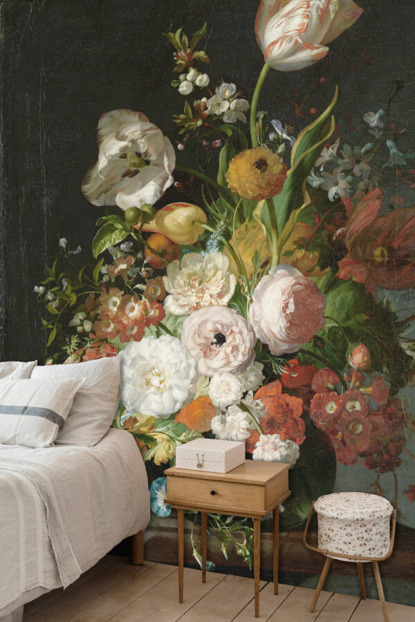 Fotobehang 8036 Painted Memories 2 Flowers in a Glass Vase 3