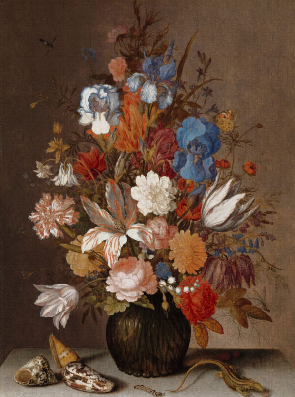 Fotobehang 8038 Painted Mem. 2 Still life with Flowers III