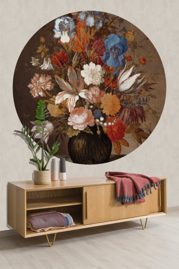 Fotobehang 8038 Painted Mem. 2 Still life with Flowers III