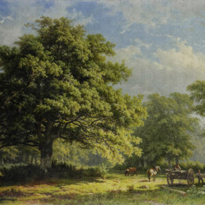 Fotobehang 8041 Painted Mem. 2 Working in the Woods