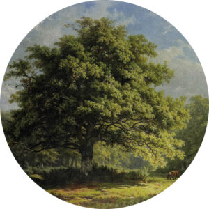 Fotobehang 8041 Painted Mem. 2 Working in the Woods