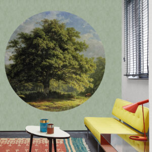 Fotobehang 8041 Painted Mem. 2 Working in the Woods