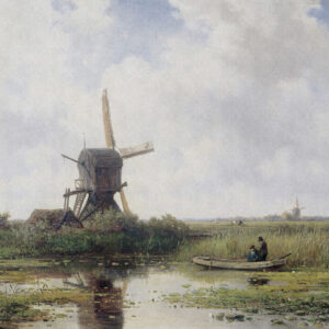 Painted Mem. 2 Dutch Landscape