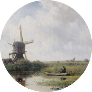 Painted Mem. 2 Dutch Landscape