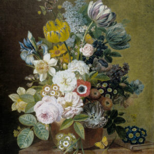 Fotobehang 8045 Painted Mem. 2 Still life with Flowers IV