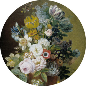 Fotobehang 8045 Painted Mem. 2 Still life with Flowers IV