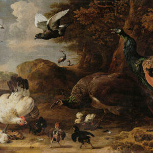 Fotobehang 8046 Painted Mem. 2 The Threatened Hen