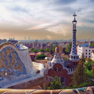 Fotobehang Barcelona City Love CL07A