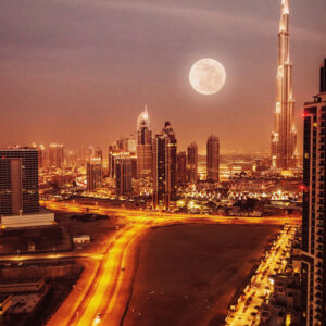 Fotobehang Dubai City Love CL60A