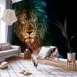Fotobehang - Abstract lion