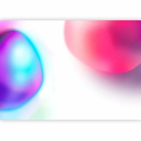 Fotobehang - Abstraction - Colorful Glass Pieces - Violet-Blue and Pink
