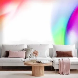 Fotobehang - Abstraction - Strong Colors of Irregular Shapes - Multicolor
