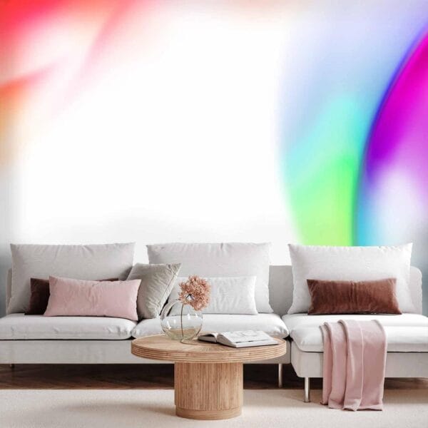 Fotobehang - Abstraction - Strong Colors of Irregular Shapes - Multicolor