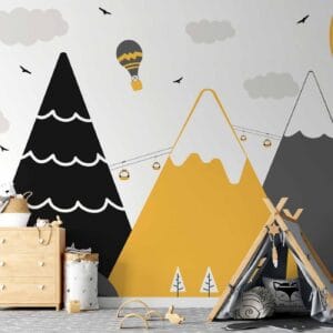 Fotobehang - Adventure in the Mountains