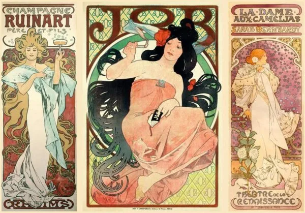 Fotobehang - Alphonse Mucha Women's