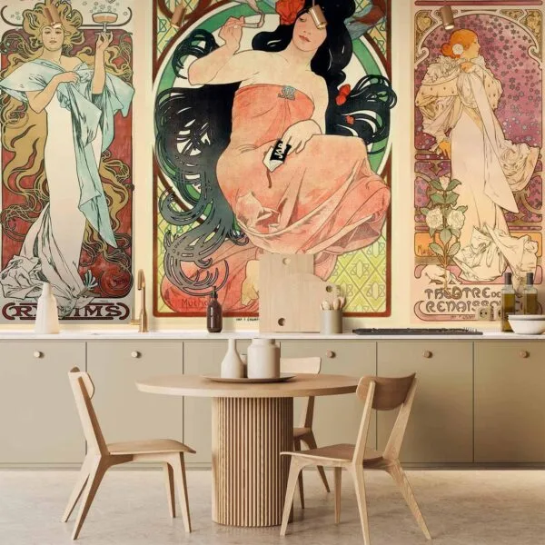 Fotobehang - Alphonse Mucha Women's