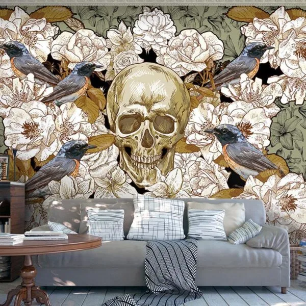 Fotobehang - Among flowers