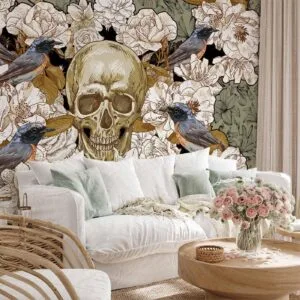 Fotobehang - Among flowers