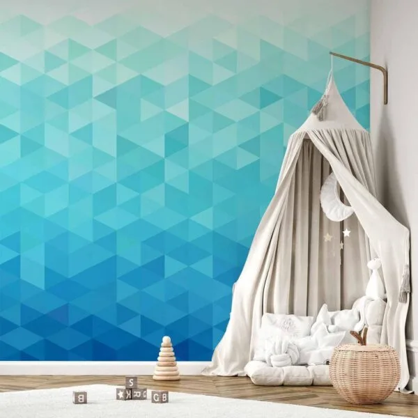 Fotobehang - Azure pixel
