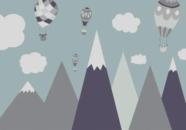 Fotobehang - Balloon Land