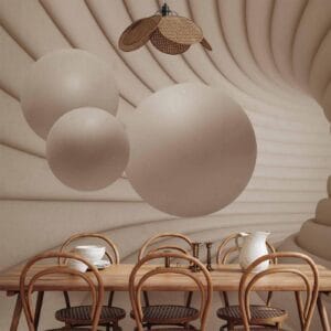 Fotobehang - Balls in the Tunnel