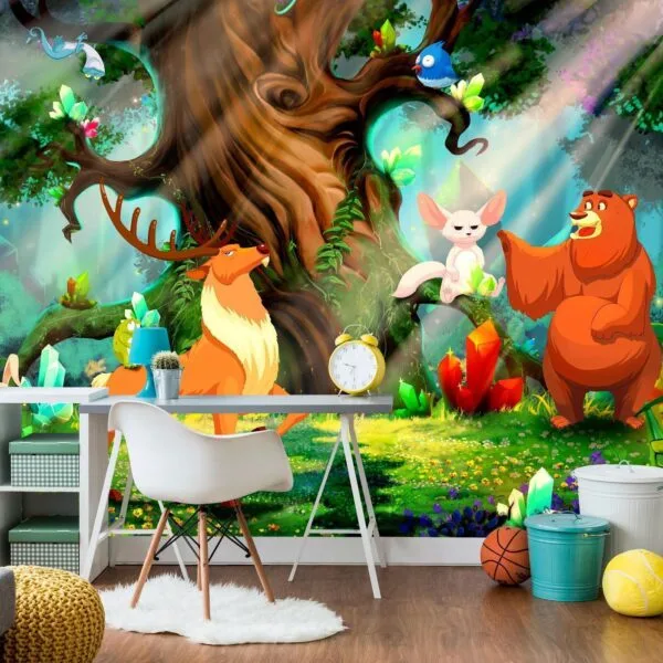 Fotobehang - Bear and Friends