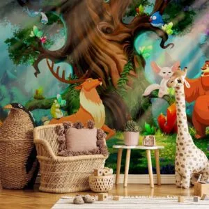 Fotobehang - Bear and Friends
