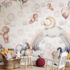 Fotobehang - Bears in the Sky