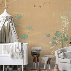 Fotobehang - Bird in the Meadow