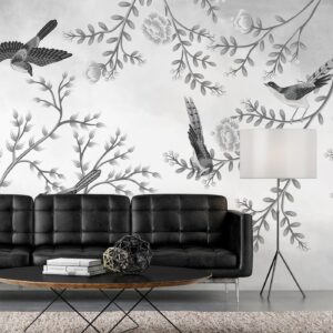 Fotobehang - Birds in the Garden - Third Variant