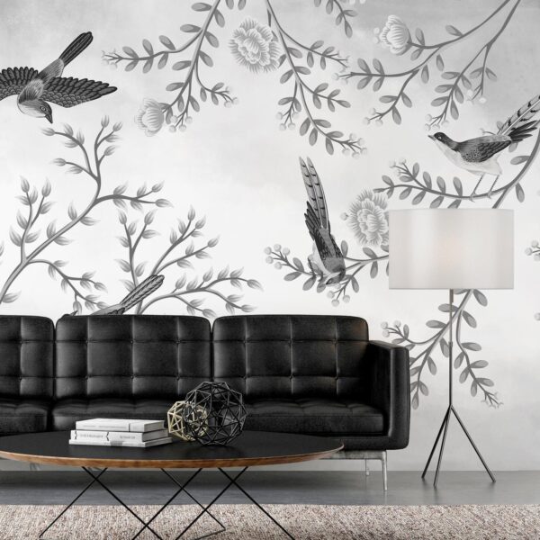 Fotobehang - Birds in the Garden - Third Variant