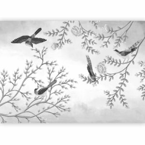 Fotobehang - Birds in the Garden - Third Variant