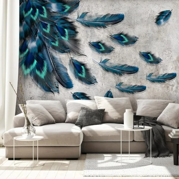 Fotobehang - Blown Feathers