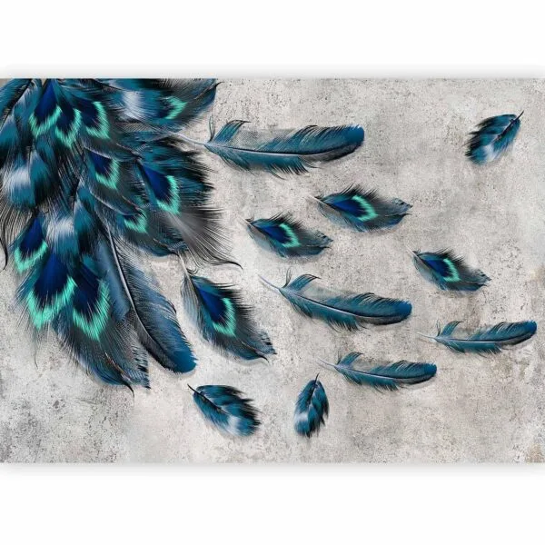 Fotobehang - Blown Feathers