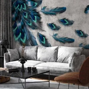 Fotobehang - Blown Feathers