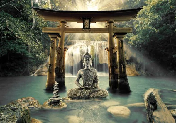 Fotobehang - Buddha Smile