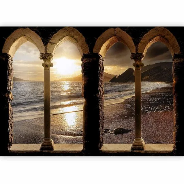 Fotobehang - Castle on the beach