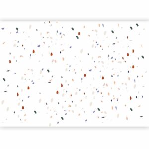 Fotobehang - Classic Terrazzo on White Background