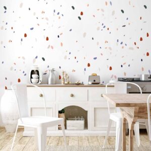 Fotobehang - Classic Terrazzo on White Background