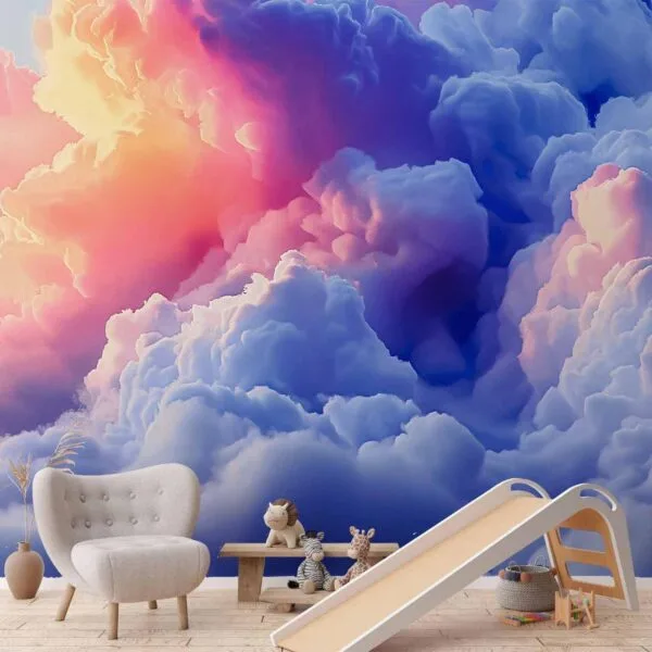 Fotobehang - Clouds Like Painted: Artistic Brushes of Dawn Painting the Sky