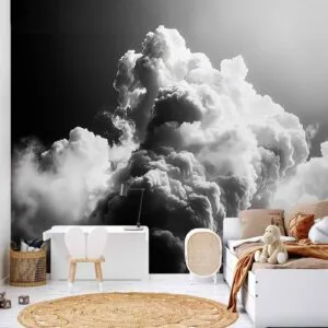 Fotobehang - Clouds Like from Dreams: Let the Sun Illuminate Your Day – A Visual Feast