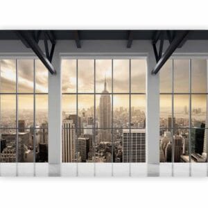 Fotobehang - Clouds over New York City