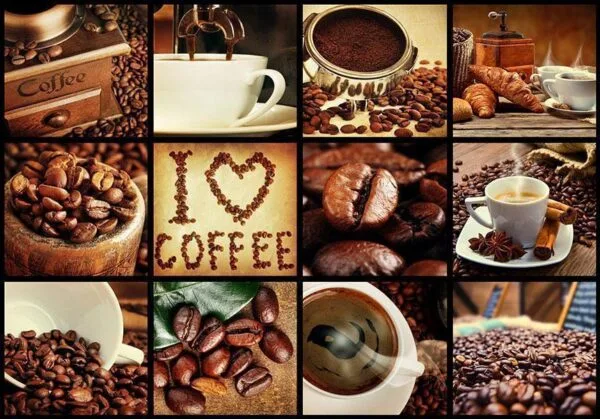 Fotobehang - Coffee - Collage