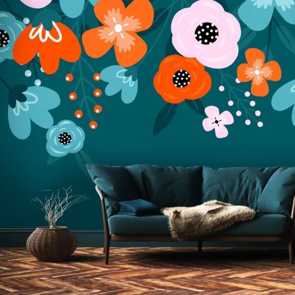 Fotobehang - Colorful Bloom - Third Variant
