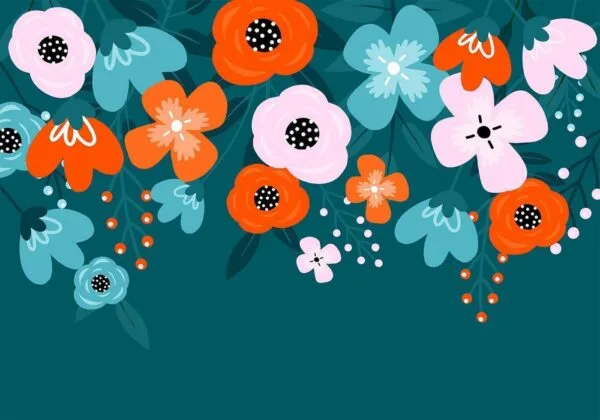 Fotobehang - Colorful Bloom - Third Variant