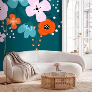 Fotobehang - Colorful Bloom - Third Variant