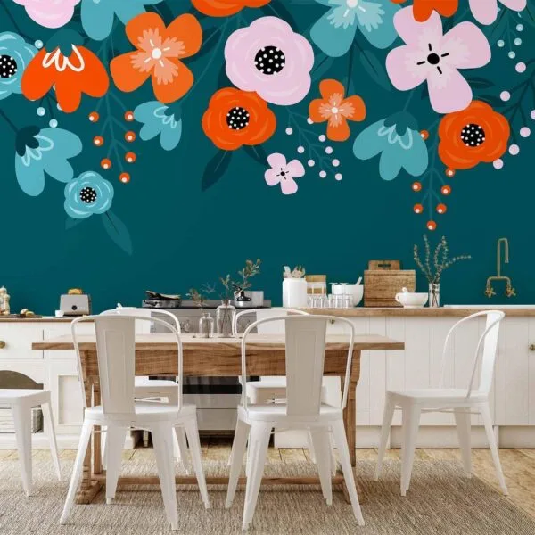 Fotobehang - Colorful Bloom - Third Variant