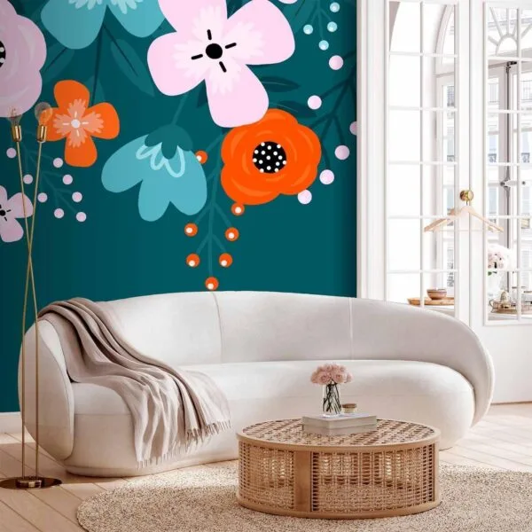 Fotobehang - Colorful Bloom - Third Variant